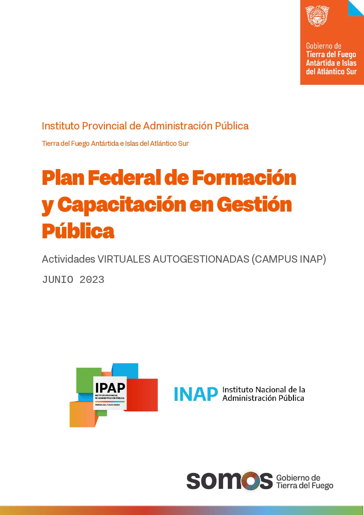Plan Federal de Formación y Capacitación en Gestión Pública – Actividades de Junio de 2023